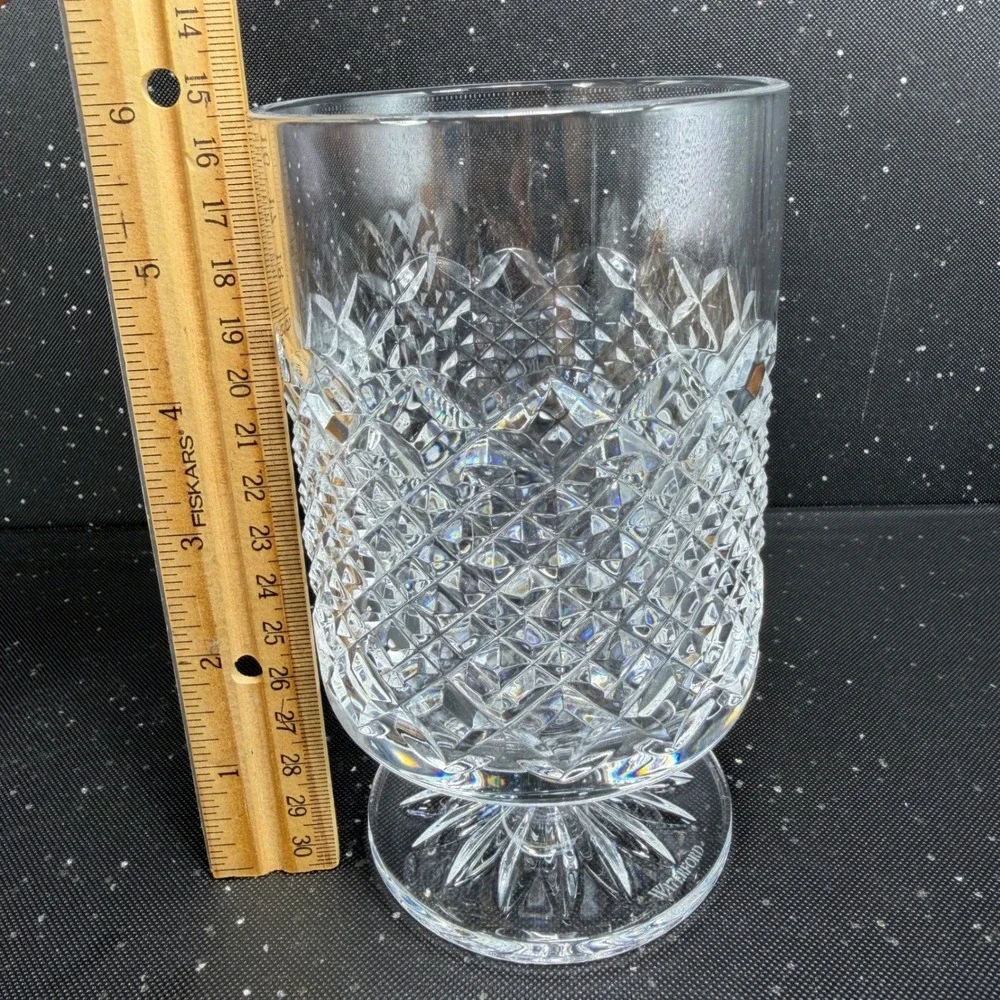 Waterford Crystal Castle Nore Vase Large Footed Goblet Cup Centerpiece 6 Inch